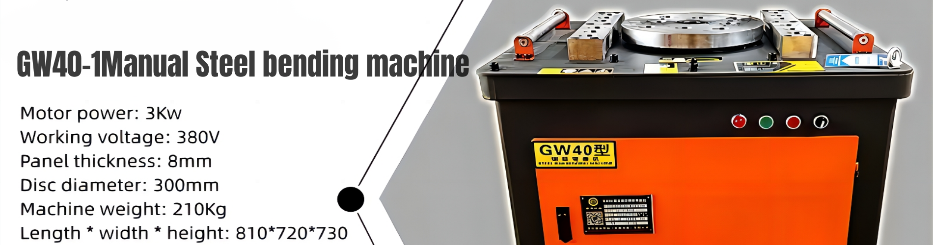 GW40-1Mesin pembengkok baja manual